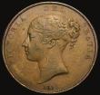 London Coins : A175 : Lot 2164 : Penny 1851 DEF Far Colon, with no serifs to B of BRITANNIAR, NVF/VF in an LCGS holder and graded LCG...