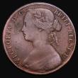 London Coins : A175 : Lot 2187 : Penny 1860 Toothed Border F:D error (no colon dots after D) Gouby BP1860T (G+d), Freeman dies 4+D, V...