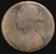 London Coins : A175 : Lot 2213 : Penny 1862 Small Date Figures from the Halfpenny die Freeman 41 dies 6+G. Rated R18 by Freeman. Poor...