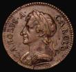 London Coins : A175 : Lot 2426 : Farthing 1672 Loose Drapery Peck 521 NVF/GF with some surface marks and a flan flaw on the obverse, ...