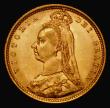 London Coins : A175 : Lot 2514 : Half Sovereign 1892 High Shield, No J.E.B on truncation S.3869C, DISH L514 EF/AU and lustrous, a ver...