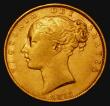 London Coins : A175 : Lot 2912 : Sovereign 1872 Shield Marsh 47 Fine reverse better