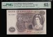 London Coins : A175 : Lot 51 : Ten Pounds Page (1970-75) C62 340547 B326 choice Mint State and graded 65 EPQ by PMG