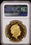 London Coins : A175 : Lot 575 : Two Hundred Pounds 2020 Three Graces, 2oz. Gold Proof in an NGC holder and graded NGC PF70 Ultra Cam...