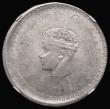 London Coins : A175 : Lot 920 : Mint Error - Mis-Strike India Rupee 1942 Bombay Mint Error - Die Adjustment Strike, Broadstruck, aro...