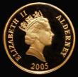 London Coins : A175 : Lot 944 : Alderney £25 Gold 2005 History of the Royal Navy - HMS Warspite, KM#117 Gold Proof, a hint of ...
