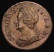 London Coins : A176 : Lot 1256 : Farthing 1749 Peck 889 GEF/EF and evenly toned, Rare in this high grade