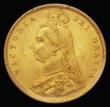 London Coins : A176 : Lot 1383 : Half Sovereign 1887 Jubilee Head Hooked J in J.E.B. the final stop clear of the truncation, Marsh 47...