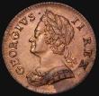 London Coins : A176 : Lot 1556 : Halfpenny 1751 Peck 881 GEF with traces of lustre, scarce in this high grade