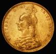London Coins : A176 : Lot 2013 : Sovereign 1892 S.3866C, DISH L16 Good Fine/VF