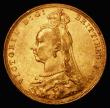 London Coins : A176 : Lot 2015 : Sovereign 1892 S.3866C, DISH L16 Good Fine/VF