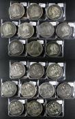 London Coins : A176 : Lot 2271 : Crowns (20) 1893 LVI Wider spaced 3 in date ESC 303, Bull 2593, Davies 501B dies 1A (2) the first Ne...
