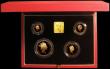 London Coins : A176 : Lot 330 : Five Pounds, Two Pounds, Sovereign and Half Sovereign - The United Kingdom 1997 Gold Proof Set, the ...
