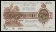 London Coins : A176 : Lot 61 : One Pound Warren Fisher T31 issued 1923 first series A1/6 730428, EF