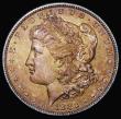 London Coins : A177 : Lot 1136 : USA One Dollar 1882 Breen 5565 UNC with choice deep bronze toning, enhanced by touches of magenta on...