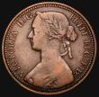 London Coins : A177 : Lot 1837 : Penny 1860 Beaded Border Gouby BP1860 A1, Obverse A1, Reverse C, Obverse: Beaded Border with thick r...