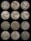 London Coins : A177 : Lot 2316 : Halfcrowns (6) 1817 Bull Head ESC 616, Bull 2090 Fine, 1823 Second Reverse ESC 634, Bull 2365 Fine/G...