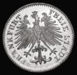 London Coins : A178 : Lot 1072 : German States - Frankfurt Three Kreuzer 1856, as KM#334, the 5 of the date struck over a very small ...