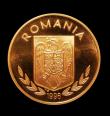 London Coins : A178 : Lot 1154 : Romania 100 Lei 1996 Atlanta Olympics, Tennis Player, Copper Proof Piedfort of X#2d. 37mm diameter, ...