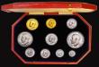 London Coins : A178 : Lot 1240 : Proof Set 1911 Short Set (10 coins) Sovereign, Half Sovereign, Halfcrown, Florin, Shilling, Sixpence...