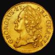 London Coins : A178 : Lot 1397 : Guinea 1745 S.3678, Larger lettering on obverse with GEORGIUS legend, U of GEORGIUS turned slightly ...
