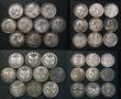 London Coins : A178 : Lot 1995 : Maundy Odds (27) Fourpences (10) 1833 Good Fine, 1848 GF/NVF the obverse with some scratches, 1851 V...