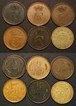 London Coins : A178 : Lot 2050 : Denmark (13) One Krone 1934 N GJ Fine, Five Ore (5) 1882 (h) CS Fine and scarce,1894 (h) VBP NEF sca...