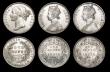 London Coins : A178 : Lot 2074 : India One Rupee (3) 1840 Bombay Mint 27 Berries, W.W. Raised KM#458.3 NEF, 1862 Type A Bust, Type I ...