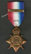 London Coins : A178 : Lot 850 : World War I, 1914 Star, with 5th Aug. - 22nd Nov. 1914 'Mons' clasp, awarded to 2395 Pte. ...
