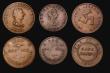 London Coins : A179 : Lot 2597 : Isle of Man (5) Pennies (2) 1811 Bank Half Penny W.2070, KM#Tn10, Good Fine, 1830 Round top 3 in dat...