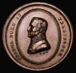 London Coins : A179 : Lot 875 : Death of the Duke of Wellington 1852 22mm diameter in bronze by T.R. Pinches, Obverse: Uniformed bus...