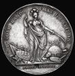 London Coins : A179 : Lot 894 : Jernegan's Lottery 1736 39mm diameter in Silver by J.S.Tanner Eimer 537 Obverse: Minerva standi...