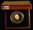 London Coins : A180 : Lot 710 : Tristan da Cunha Double Crown 2015 Armistice Day 9 carat Gold Proof FDC in the Bradford Exchange box...