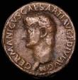 London Coins : A181 : Lot 1280 : Roman Ae As. Germanicus (struck under Caligula) 39-40AD, Obverse: Bare head left GERMANICVS CAESAR T...