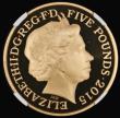 London Coins : A181 : Lot 1662 : Five Pound Crown 2015 50th Anniversary of the Death of Sir Winston Churchill, Obverse with Ian Rank-...