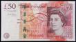 London Coins : A181 : Lot 167 : Fifty Pounds Salmon B410 2011 first series AA01 310051, Matthew Bolton & James Watt on reverse, ...