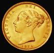 London Coins : A181 : Lot 1777 : Half Sovereign 1872 Nose points between T and O of VICTORIA, Marsh 447, S.3860D, Die Number 136AU/UN...