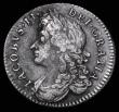 London Coins : A181 : Lot 2042 : Sixpence 1687 Later shields ESC 1526B, Bull 777, Good Fine/Fine with some light porosity