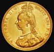 London Coins : A181 : Lot 2197 : Sovereign 1887M Jubilee Head, First legend, D:G: further from the crown, S.3867A, Marsh 131D, DISH M...
