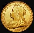London Coins : A181 : Lot 2211 : Sovereign 1893 Veiled Head, Marsh 145, S.3874 Good Fine/VF