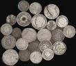 London Coins : A181 : Lot 2655 : World (47) including pre-revolutionary France, USA, an English and Irish Hammered in silver (both ho...