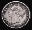 London Coins : A182 : Lot 1033 : Canada - Newfoundland Five Cents 1881 KM#2 Fine, toned, scarce