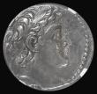 London Coins : A182 : Lot 2093 : Ptolemaic Kingdom of Egypt, Selukid Kingdom Silver Tetradrachm  Demetrius II (129-125BC) Obverse: Bu...