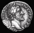 London Coins : A182 : Lot 2114 : Roman Denarius Antoninus Pius (152-153AD) Rome. Obverse: Head right, laureate ANTONINVS AVG PIVS XII...