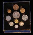 London Coins : A182 : Lot 2178 : Proof Set 1951 (10 coins) Crown to Farthing nFDC to FDC with minor ribbon toning, the silver with mu...