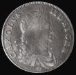 London Coins : A182 : Lot 2192 : Crown 1662 First Bust, stop over head, Rose below, No date on edge, ESC 15, as Bull 339 Fine, in an ...