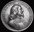 London Coins : A182 : Lot 602 : Charles I Memorial (undated 1649) 59mm diameter in silver by N. Roettier, Obverse: Right facing bust...