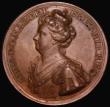 London Coins : A182 : Lot 654 : Capture of the Citadel of Lille 1708 45mm diameter in bronze by J. Croker, Obverse: Bust left, crown...