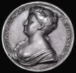 London Coins : A182 : Lot 680 : Coronation of Caroline 1727 34mm diameter in silver by J. Croker, the official Coronation issue, Obv...