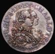 London Coins : A182 : Lot 709 : Marriage of George III to Queen Charlotte 1761, 26mm diameter in silver, unsigned, Obverse: Busts ri...